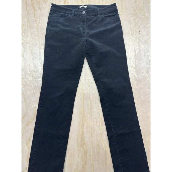 Eileen Fisher Pants - Eileen Fisher Black Corduroy Pants Sz 8 Stretch Cotton Tencel EUC